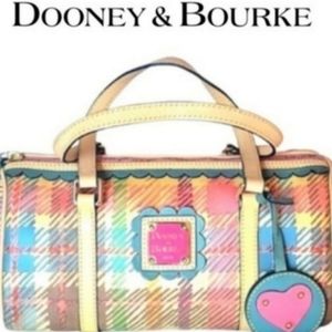 Dooney & Bourke Vintage Picnic Collection Plaid Satchel